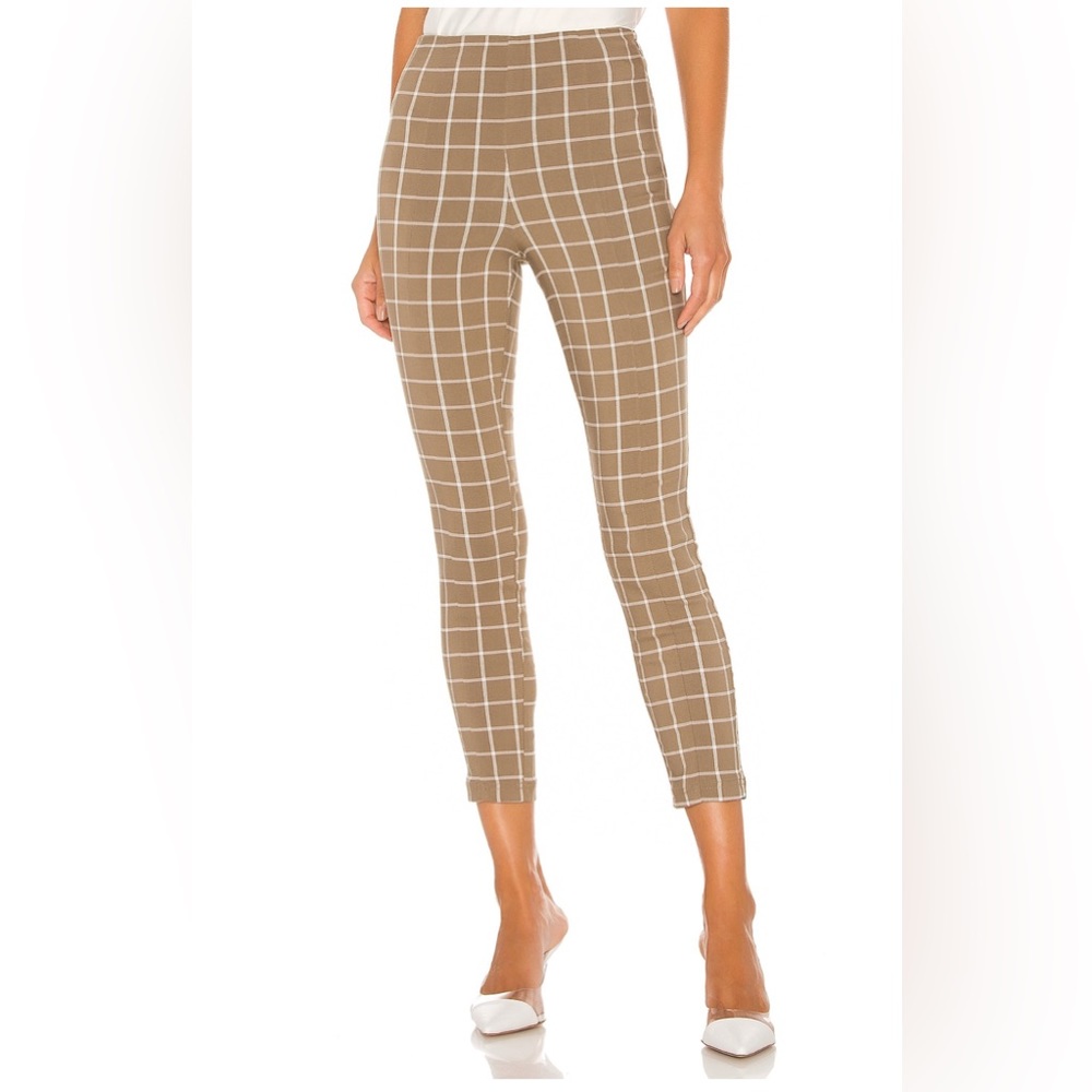 Lovers + Friends NWT Liam Olive Plaid  pant sz Large